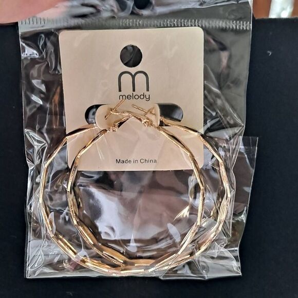 6 pair ladies hoop earrings Nwt - Picture 1 of 4
